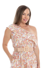 Load image into Gallery viewer, Tropical Paradise One Shoulder Dress