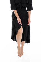 Load image into Gallery viewer, D095 Let's Dance Ruffle Dress Black