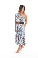Load image into Gallery viewer, Tropical Paradise One Shoulder Dress