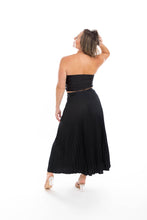 Load image into Gallery viewer, S016 Sunray Pleated Skirt Black