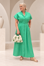 Load image into Gallery viewer, D083 No risk no magic button up maxi dress
