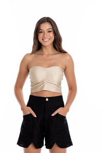 Basic Bandeau Top - Denim