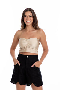 Basic Bandeau Top - Nude