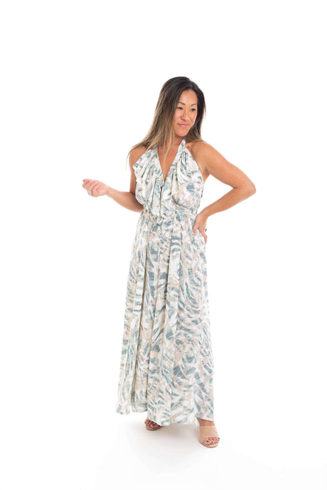 Wave of Wanderlust Halter Maxi Dress