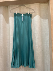 S016 Sunray pleated skirt lagoon